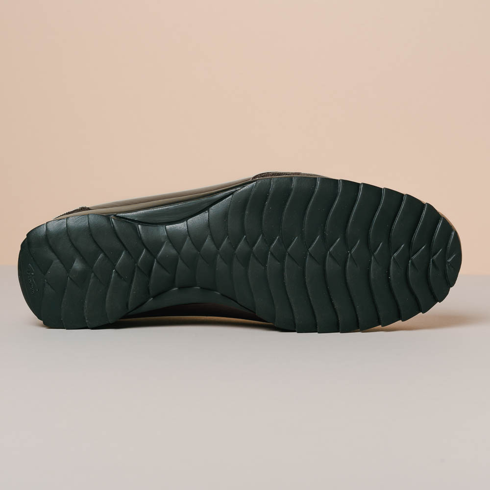 Los Altos Ostrich Sneakers Brown