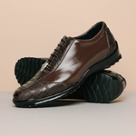 Los Altos Ostrich Sneakers Brown