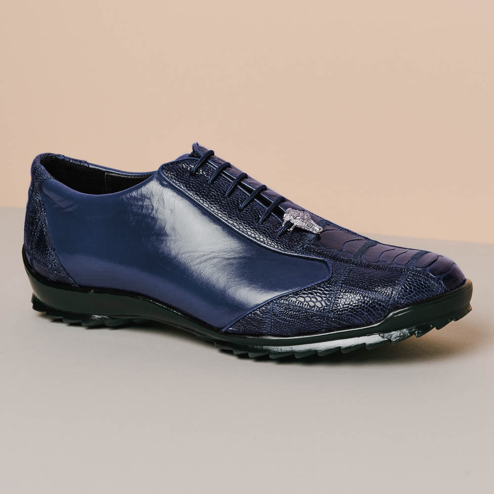 Los Altos Ostrich Sneakers Navy Blue