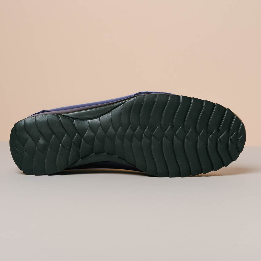 Los Altos Ostrich Sneakers Navy Blue