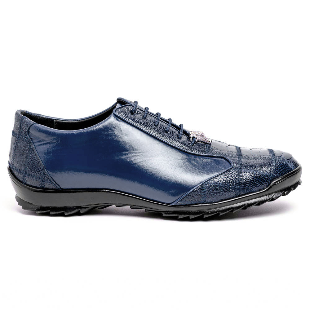 Los Altos Ostrich Sneakers Navy Blue