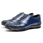 Los Altos Ostrich Sneakers Navy Blue