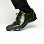 Los Altos Ostrich Sneakers Olive Green