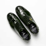 Los Altos Ostrich Sneakers Olive Green
