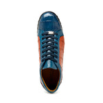Marco Di Milano Cairo Alligator Sneakers Blue Jean / Honey