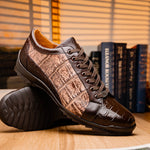 Marco Di Milano Cairo Alligator Sneakers Brown / Orix