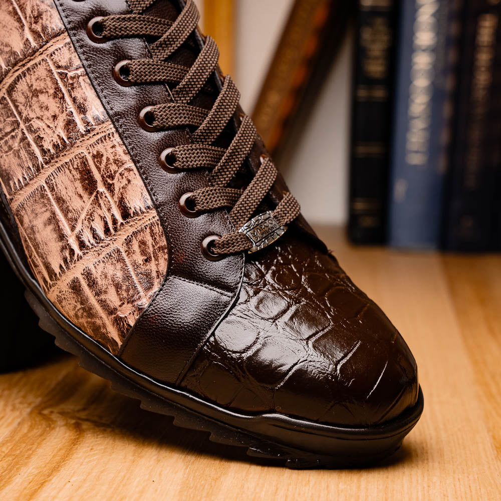 Marco Di Milano Cairo Alligator Sneakers Brown / Orix
