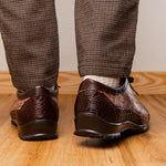 Marco Di Milano Cairo Alligator Sneakers Brown / Orix