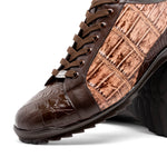 Marco Di Milano Cairo Alligator Sneakers Brown / Orix