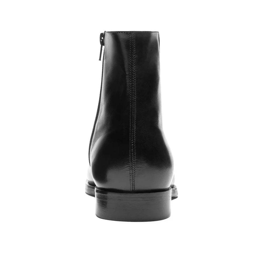 Bruno Magli Calvin Side Zip Leather Boot Black