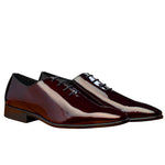 Calzoleria Toscana 4870 Patent Leather Oxfords Burgundy