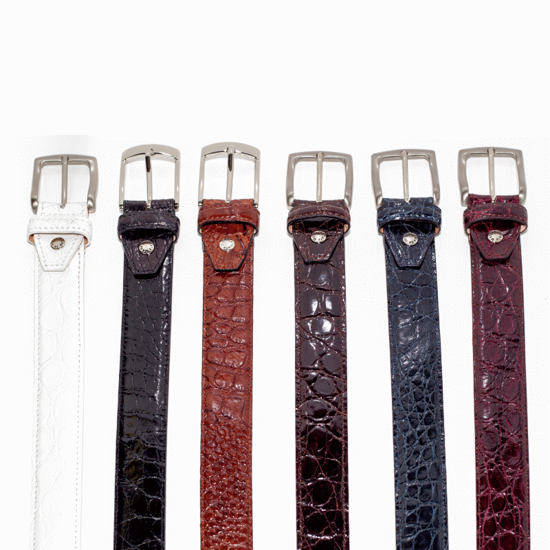 Calzoleria Toscana Crocodile Flanks Belt