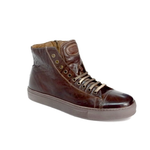 Calzoleria Toscana 1242 Dipped Calfskin Sneakers Brown