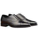 Calzoleria Toscana 2361 Cap Toe Oxfords Black