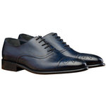 Calzoleria Toscana 2361 Cap Toe Oxfords Blue