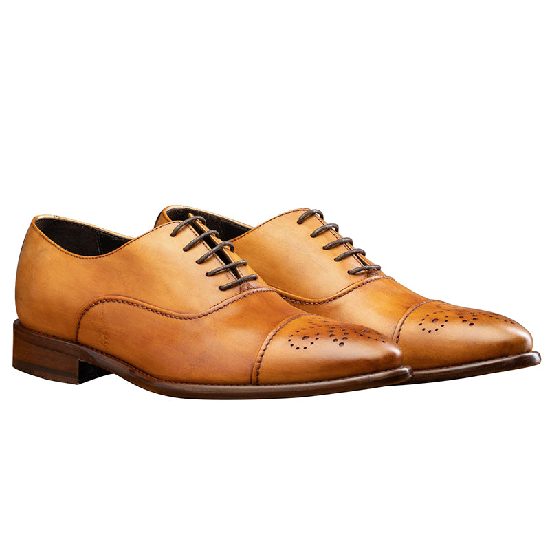 Calzoleria Toscana 2361 Cap Toe Oxfords Dark Caramel