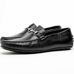 Calzoleria Toscana 2444 Deerskin Bit Loafers Black