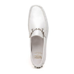 Calzoleria Toscana 2444 Deerskin Bit Loafers White
