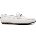 Calzoleria Toscana 2444 Deerskin Bit Loafers White
