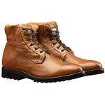 Calzoleria Toscana 3236 Buffalo & Crocodile Shearling Boots Brick