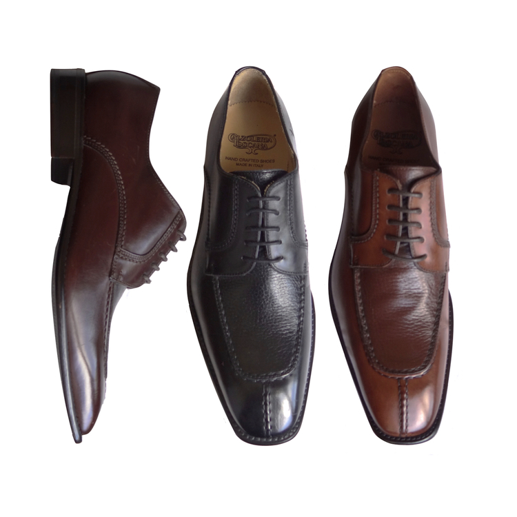 Calzoleria Toscana 3796 Calfskin & Deerskin Split Toe Shoes