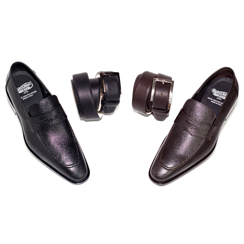 Calzoleria Toscana 4838 Saffiano Penny Loafers