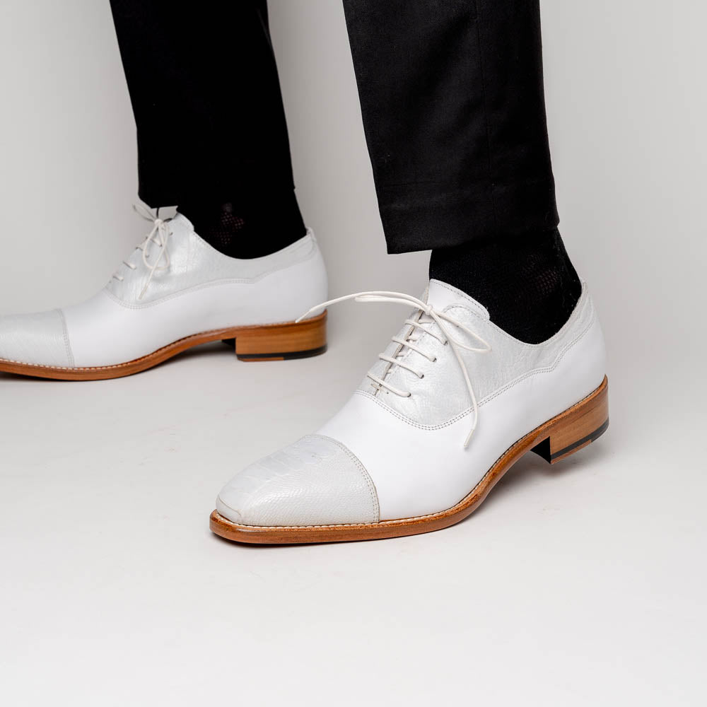 Calzoleria Toscana 4063 Ostrich Leg & Calf White