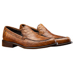 Calzoleria Toscana 5034 Crocodile Loafers Mahogany