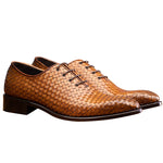 Calzoleria Toscana 5373 Woven Oxfords Chestnut