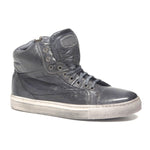 Calzoleria Toscana 5674 Padded Calfskin High Top Sneakers Stone