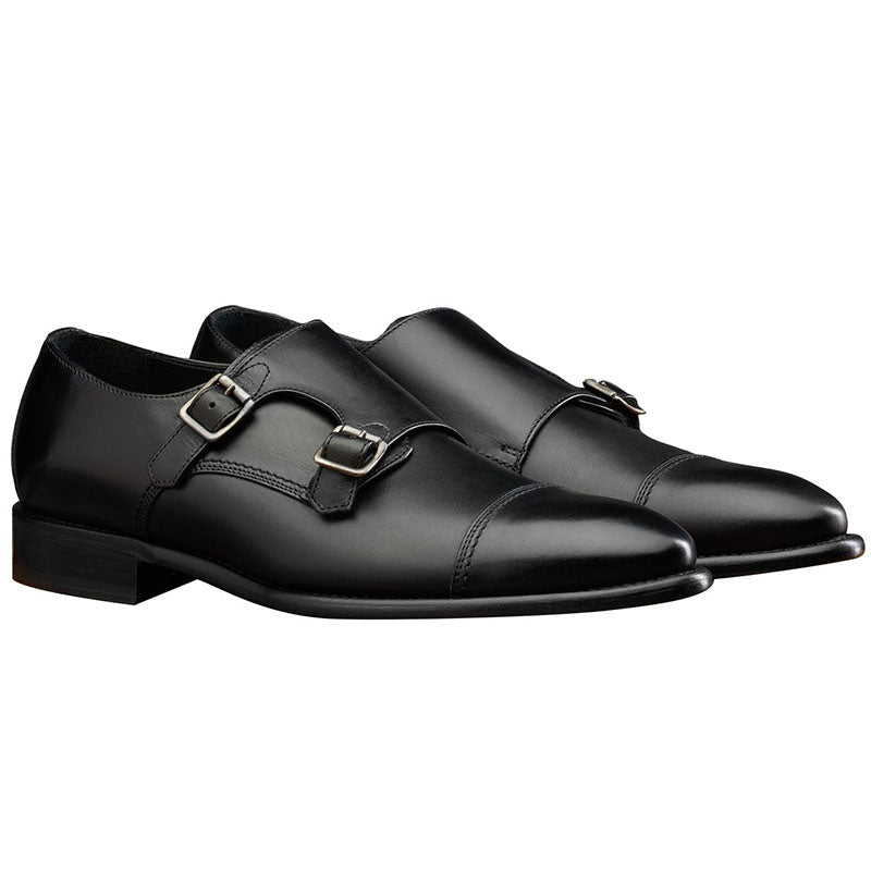 Calzoleria Toscana 6582 Monk Strap Shoes Black