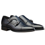 Calzoleria Toscana 6582 Monk Strap Shoes Blue