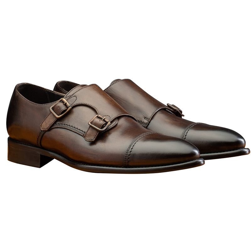 Calzoleria Toscana 6582 Monk Strap Shoes Moor