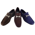Calzoleria Toscana 7120-S Suede Bit Loafers