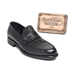Calzoleria Toscana 8871 Caiman Penny Loafers Black