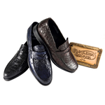 Calzoleria Toscana 8871 Caiman Penny Loafers Black