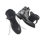 Calzoleria Toscana 9147 Buffalo Wingtip Boots Black
