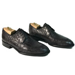 Calzoleria Toscana 9898 Alligator Bluchers Gray