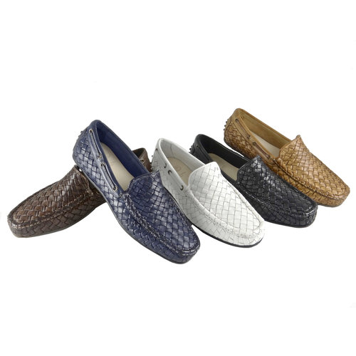 Calzoleria Toscana A748 Woven Loafers Denim