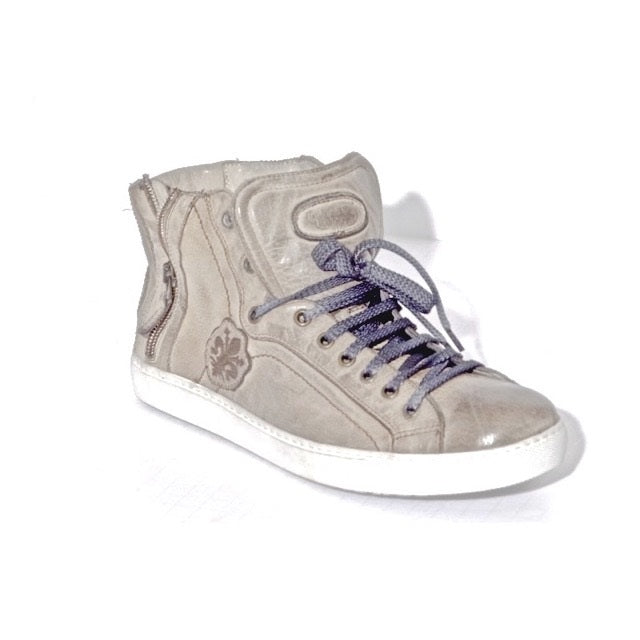 Calzoleria Toscana A892 Calfskin High Top Sneakers Cloud