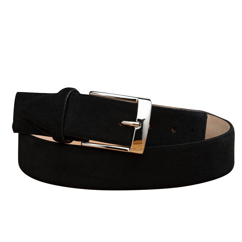 Calzoleria Toscana C1359-S Suede Belt Black