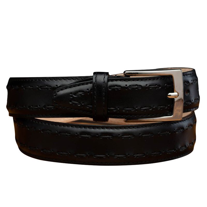 Calzoleria Toscana C1482 Stitched Belt Black