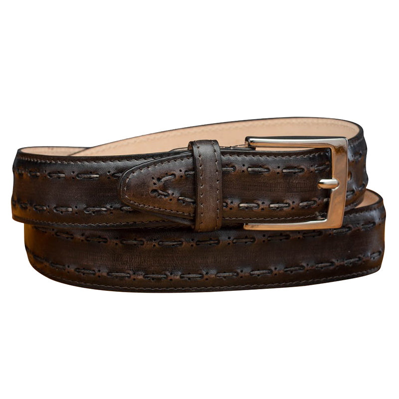 Calzoleria Toscana C1482 Stitched Belt Graphite