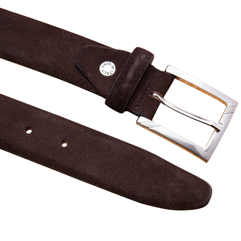 Calzoleria Toscana C1499-S Suede Belt Chocolate