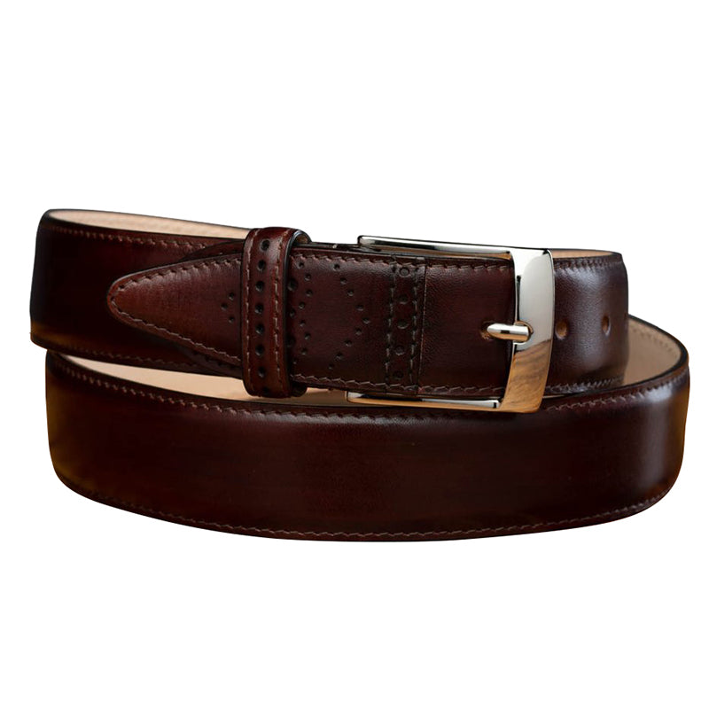 Calzoleria Toscana C1732 Medallion Belt Burgundy