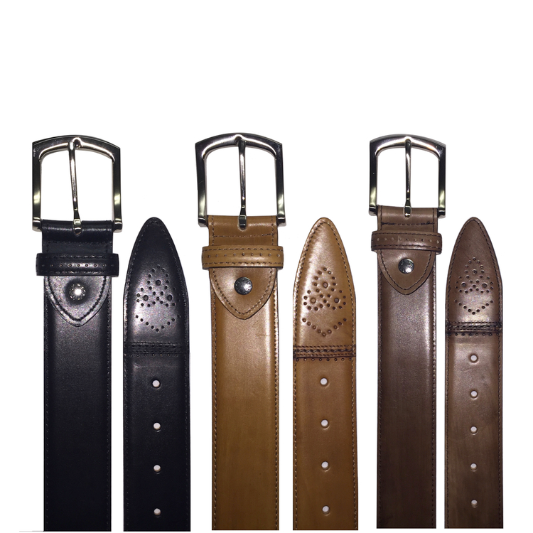 Calzoleria Toscana C200 Perforated Calfskin Belts
