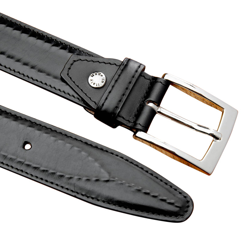 Calzoleria Toscana C2216 Stitched Belt Black