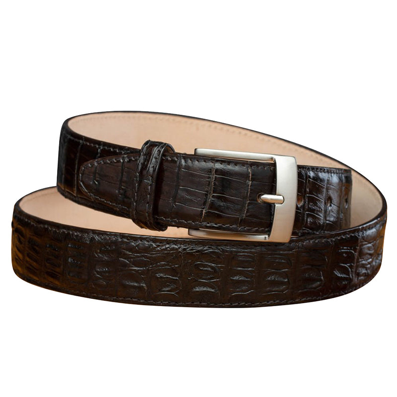 Calzoleria Toscana C7981 Hornback Belt Dark Brown