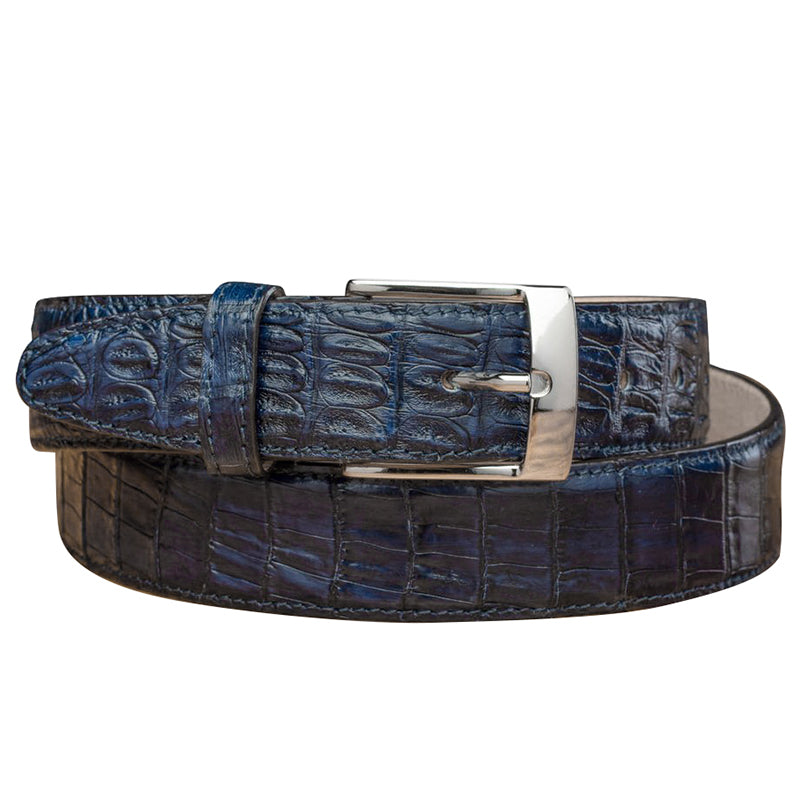 Calzoleria Toscana C7981 Hornback Belt Navy