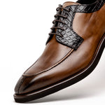 Calzoleria Toscana 2720 Crocodile & Calf Shoes Brown